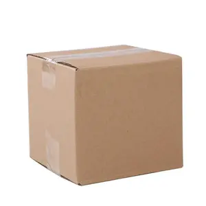 4x4x4 inches Shipping Boxes 100 Pack, Kraft Corrugated Small Cardboard Boxes for Mailing Packing, Brown 100 Corrugated Paper Boxes 4x4x4"