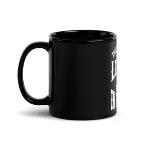THEY DONE LET -THE- LIBRAS IN THE DOOR Black Glossy Mug Ceramic Drinkware