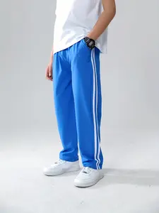 Boys' Casual Elastic Waist Comfortable Activity Pants, Breathable Running Sports Leisure Pants with Pockets, Spring Summer Outdoor Clothes, Athletic Wear