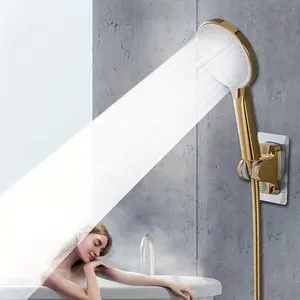 Handheld Shower Head Set, 3 Modes High Pressure, 59 Inch Soft Hose, Wall Mounted Holder, Low Water Pressure Rain Experience