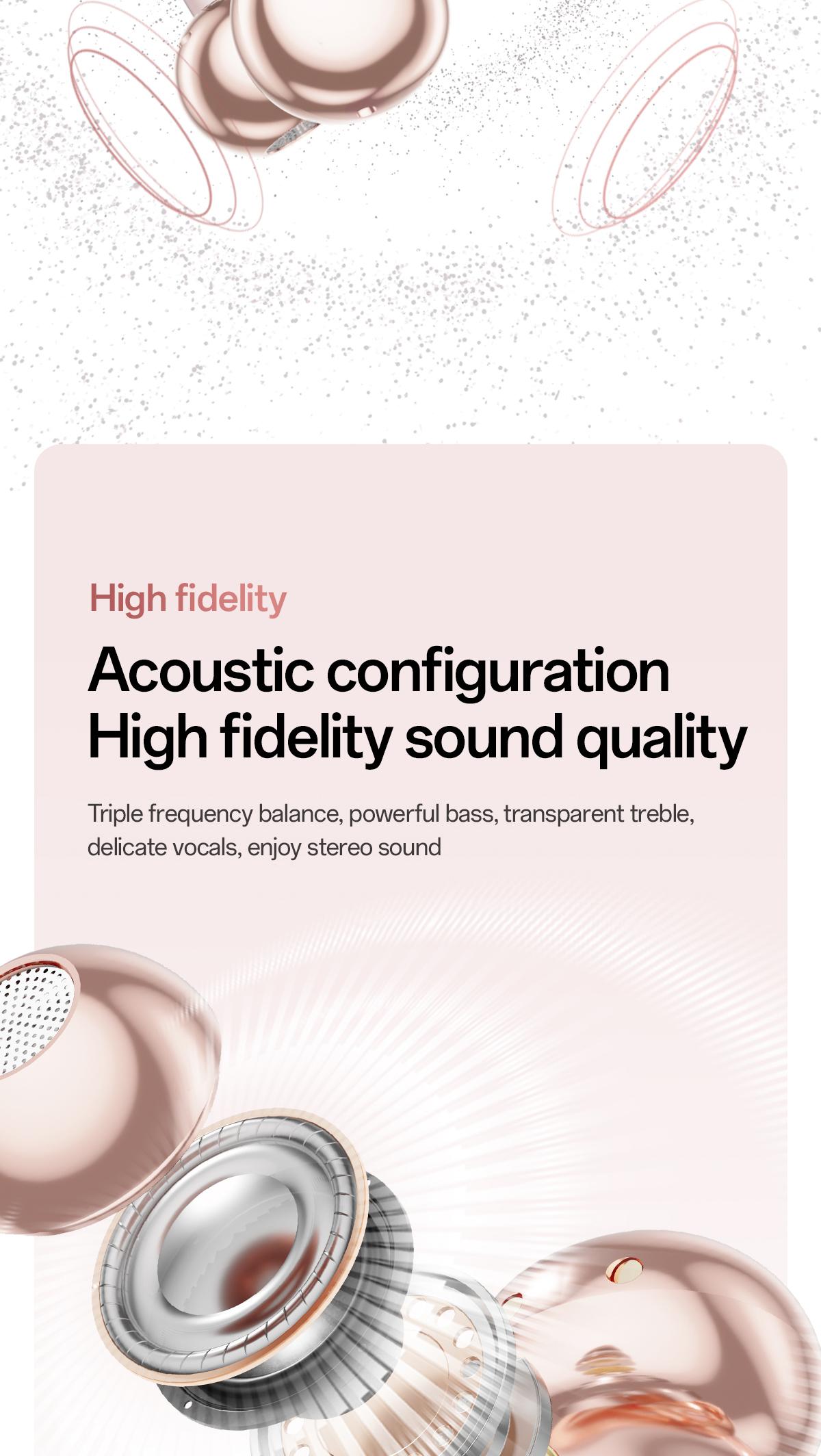 Chengruida M106 Cute Heart Shaped Bag Open Ear Clip-On Headphones, Panoramic Surround Sound Bluetooth Earbuds for All-Day Wear