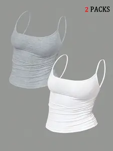 Y2K Style and Ruched Crop Top Set, Slim-Fitting and Breathable Fabric, Perfect for Everyday Wear and Casual Outings