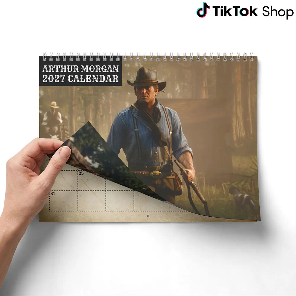 Arthur Morgan Wall Calendar 2027 | Game Calendar for Gamer Fan 270gsm Premium Paper 11x8.5 & 14x11.5 Inches Eco-Friendly Design