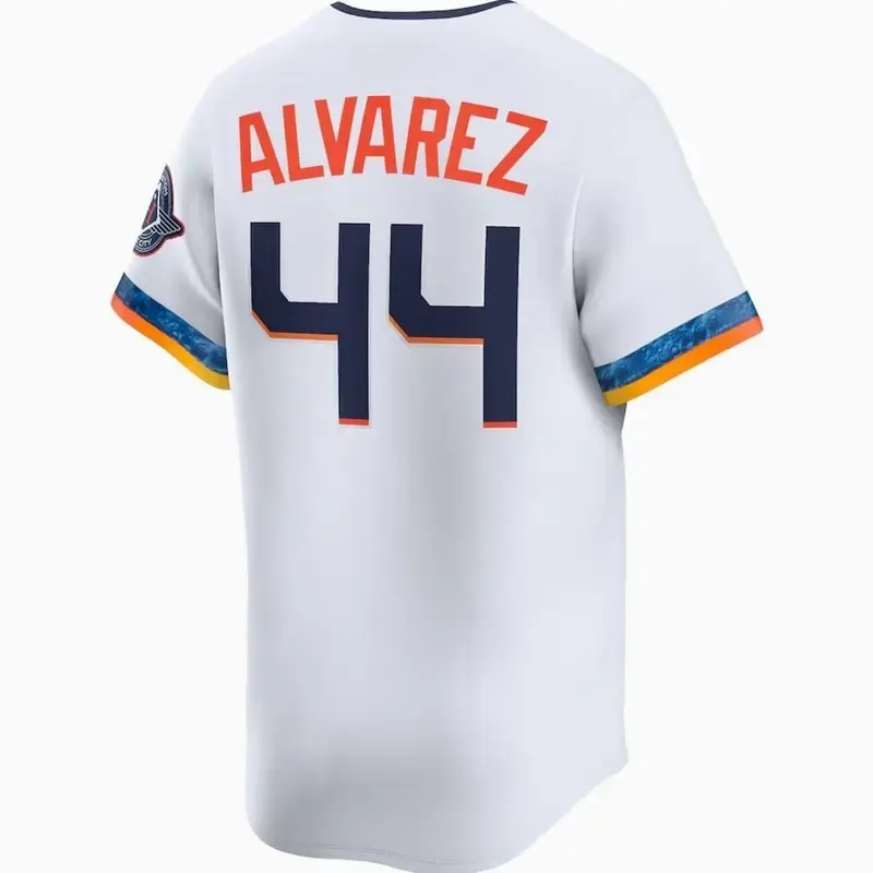 Unisex Baseball Jersey #Alvarez44-2026 All-Star White Stadium Jersey