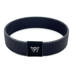 Jet Black Wristband Bracelet
