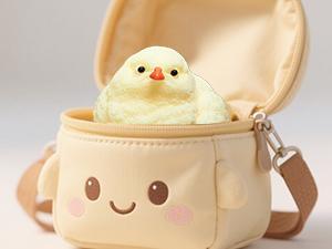 6Pcs Big Taba Squishy Fidget Toys-3.15in, Handmade Ultra Soft Chick Taba Squishy Kit, Cute Fidget Toys Silicone Squeeze Toys for Kids & Adults Stress Relief (Chicken)