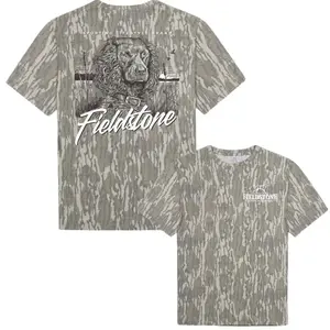 Fieldstone Duck Dog Camo Shirt, Mossy Oak Washed Bottomland Mallard Tee, Hunting Season Shirt, Hunting Shirt, Gift for Dad, Gift For him