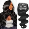 MISSTOO 5x5 HD Lace Closure Skinlike 0.10mm Ultra-thin Invisible Real HD Lace Closure Pre-Bleached Body Wave Brazilian Human Hair Closure Natural Black Color