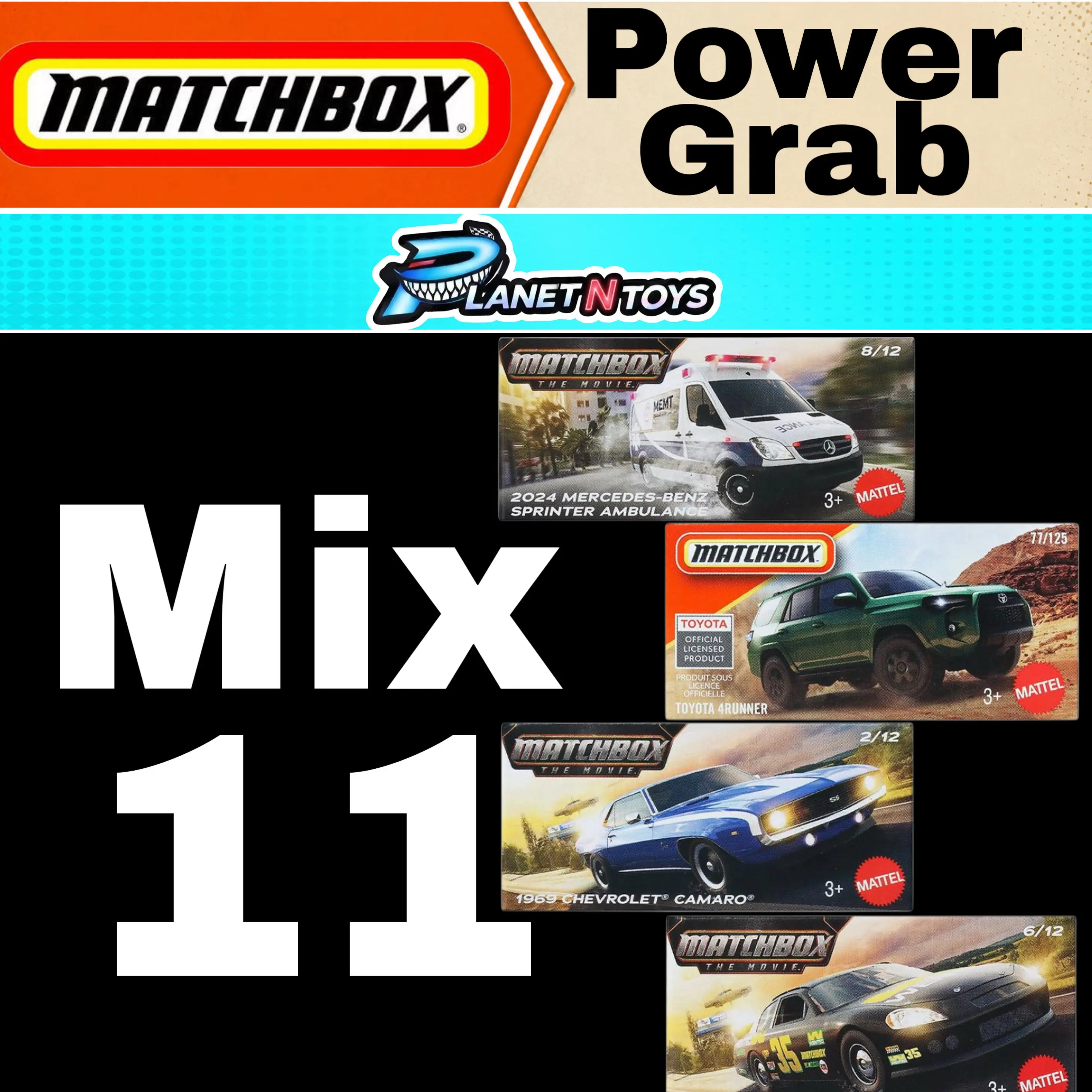 Matchbox Power Grabs 2026 Mix 11 Die-Cast Vehicle Matchbox Power Grabs 2026 Mix 11 Die-Cast Vehicle