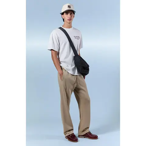 Pacsun Men's Tan Johnny Fleece Straight Sweatpants