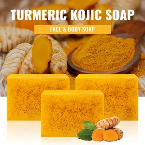 Lemon Turmeric Kojic Acid Soap – Brighten Skin & Balance Oil Turmeric Kojic Acid Soap –Reveal Radiance & Achieve Even Skin Tone Skincare Cleanser Cleansing Body Care Smooth Carrot Daily Foam Gentle Organic Sensitive Comfort turmeric soap bar turmeric soap