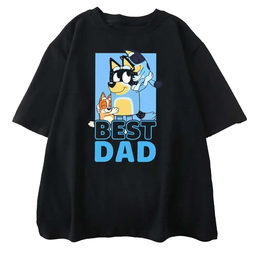 bluey best dad, fathers day,cool gift for dad, street shirt, summer shirt, adult shirt