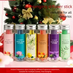 Suspension Scent Diffuser Stick, Car and Closet Freshener, Aromatherapy Diffuser Sticks, Enhances Aroma, Compatible with Decorations and Christmas Tree