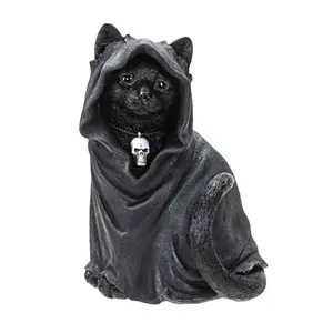 Black Cat Cloak Figurine
