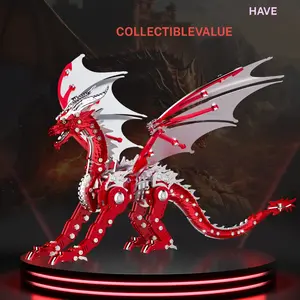 3D Puzzle Metal Model Assembly Kit Fantasy Creature & Mecha Puzzle Steampunk DIY Collectible Desk Decor Gift  Mechanical Masterpiece Stress Relief   novelty items big boy gifts