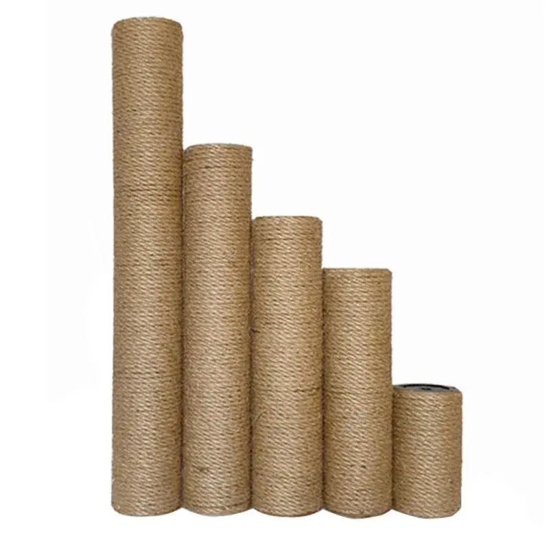DIY Cat Scratching Post Replacement Pillar - Heavy-Duty Natural Sisal-Wrapped Alloy Steel Pole with Memory Foam, Art Deco Animal Print High-Density Hard Paper Tube, Chew-Resistant, Wall-Mounted for Cat Tree Repair, Furniture Saver, Indoor Kitty Nail Care