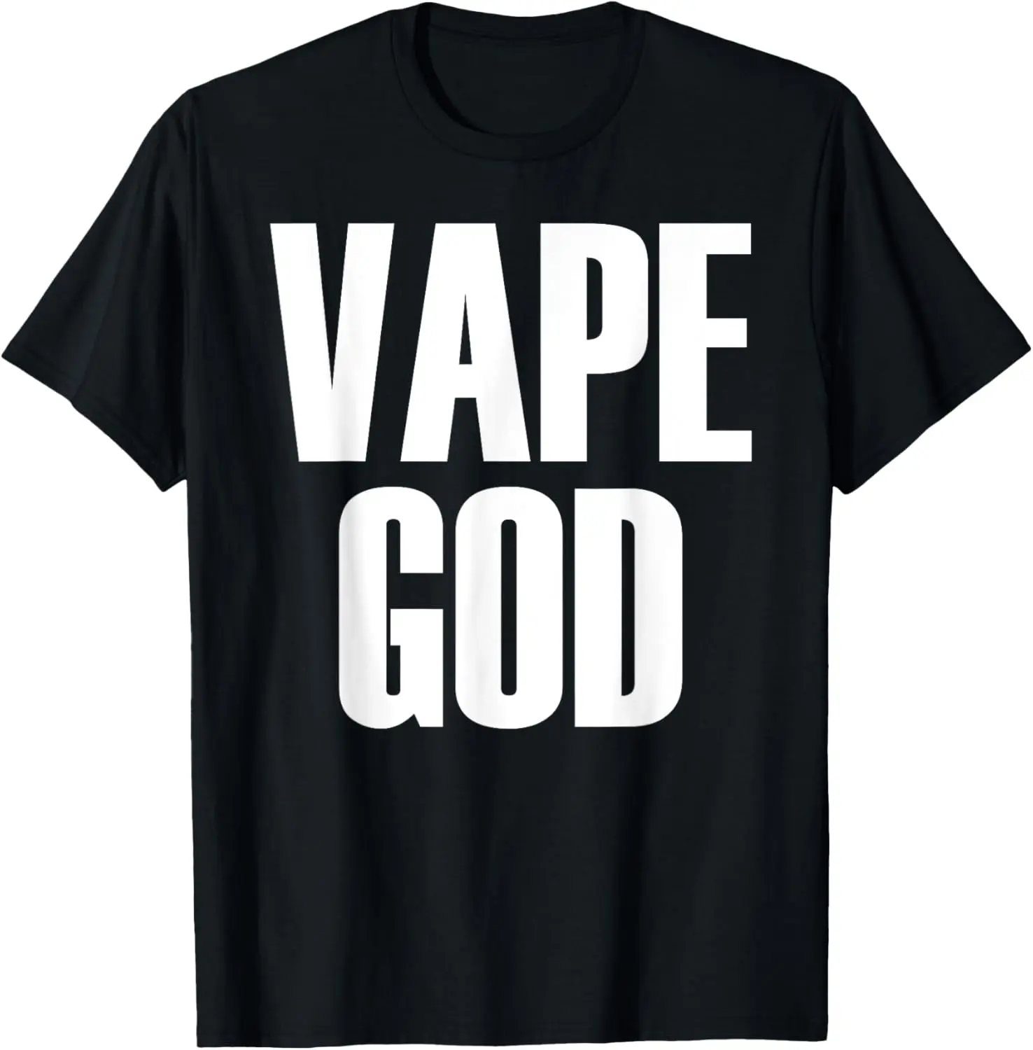 Vape God Dank Meme Funny Vape Nation Novelty T-Shirt T-Shirt Pure Cotton Graphic Tees Menswear Top: Gifts for Men & Women
