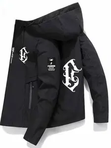 New Symbol Pattern Jacket, Dollar Print, All-Weather Outdoor Hiking Vest, Lightweight Durable Fabric, Casual Slim-Fit Outerwear