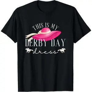 100% Cotton This is My Derby Day Dress | Horse Races | Horse Riding T-Shirt