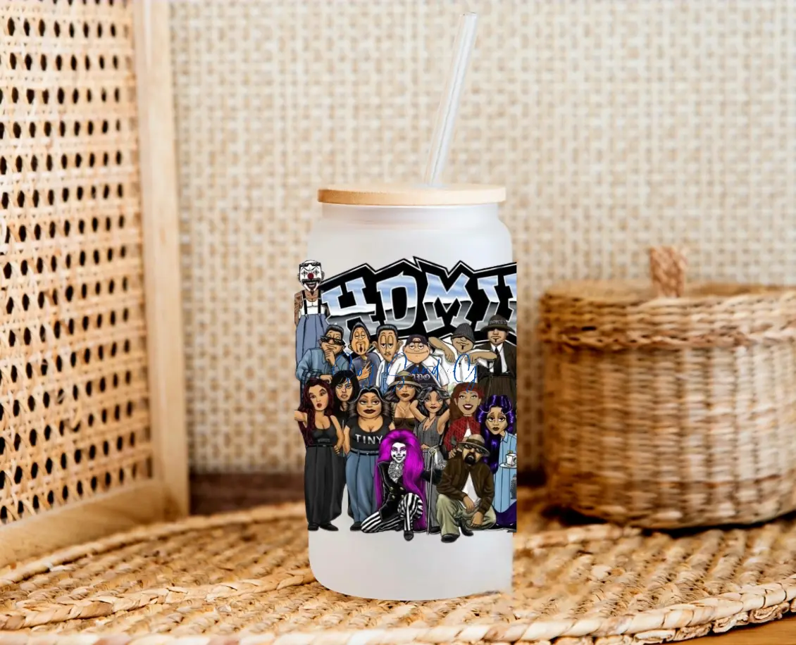 Homies Purple & Yellow Lowrider - UVDTF Wrap for cups/hard