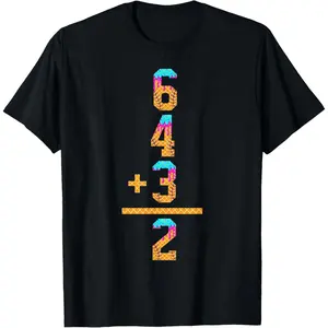 Baseball Ice Cream Drip Inspired Math 6 4 3 2 Double Play T-Shirt Graphic tees