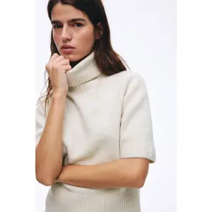 H&M Knitted polo-neck top