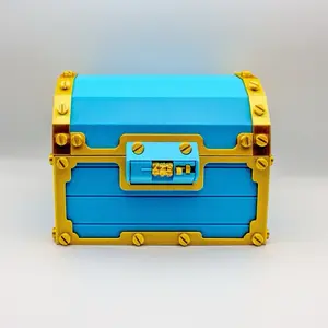 Clash Royale Treasure Chest, Working 3-Digit Combination Lock & Storage Shelf