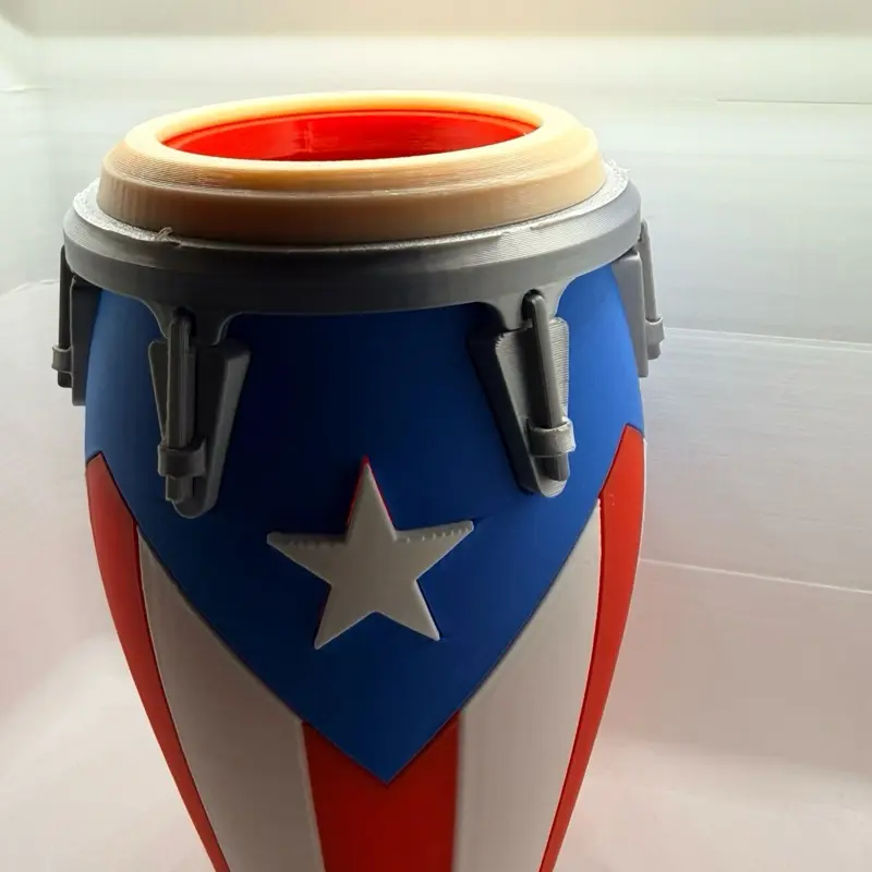 Koozie can holder Puerto Rico Blue  12oz