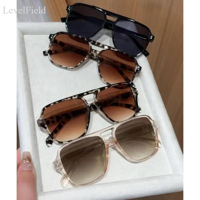 LevelField 4-Pack Y2K Aviator Sunglasses for Men Women UV400 Protection Lightweight Metal Frame Vintage Pilot Style Durable Fashion Shades Value Set for Driving Travel Beach Streetwear Daily Wear