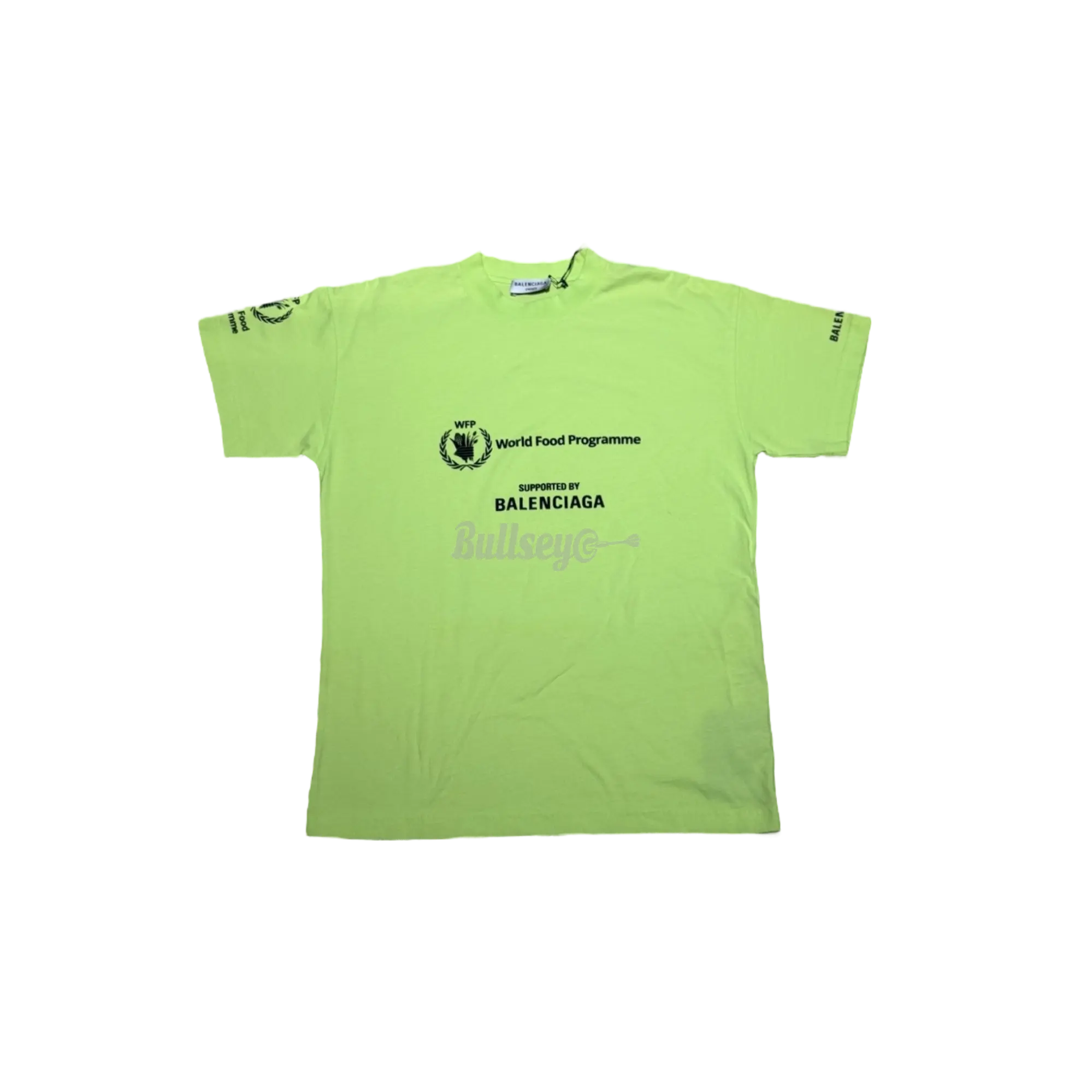 Balenciaga x World Food Programme Neon Green T-Shirt