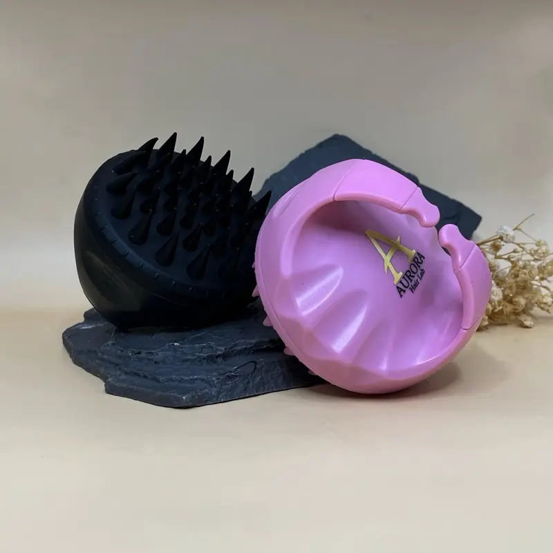 Aurora Hair Lab Silicone Scalp Stimulating Massage Brush for Enhanced Hair Care and Growth