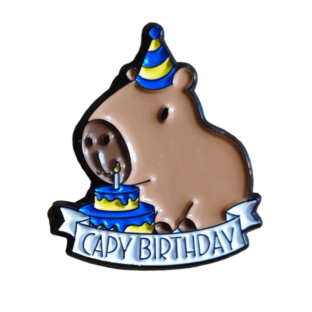Capy Birthday Pin