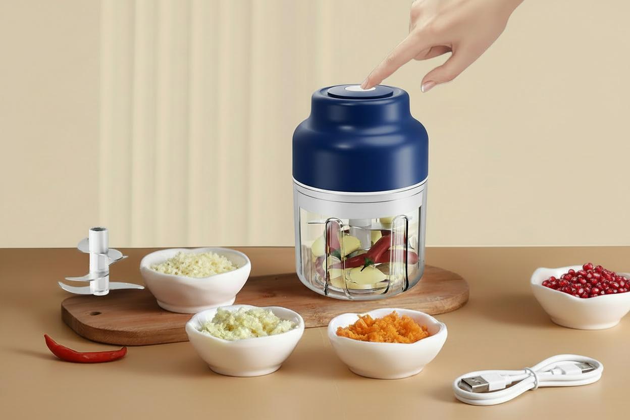 Meat Grinder Garlic Press Portable Blender