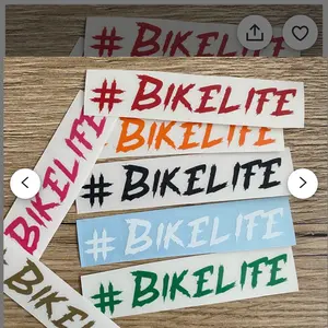 HASHTAG #BIKELIFE VINYL DECALS 6” Motorcycle Stickers Vehicle Motorbike
