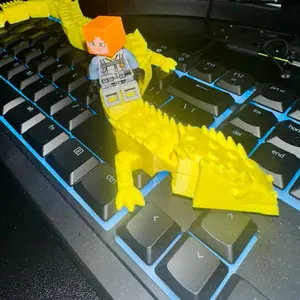 3D Printed Articulated Brick Dragons - Multiple Colors Available Toys for Little Builders & Mini Fig Compatibility fun toy