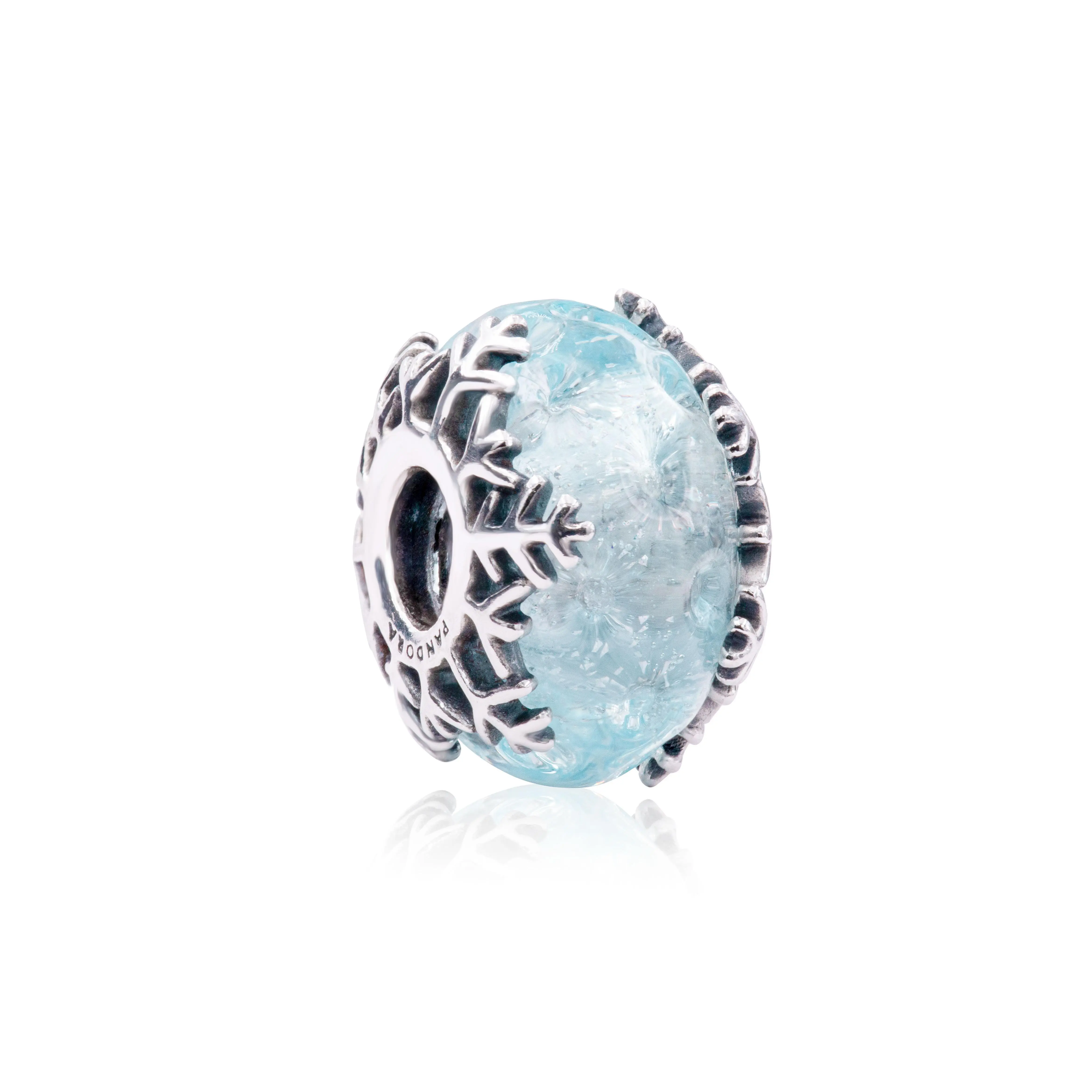 Pandora Winter Blue Snowflake Murano Charm 792377C00 Pandora Winter Blue Snowflake Murano Charm 792377C00
