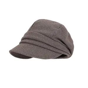 Japanese Style Newsboy Cap - Vintage Eight-Panel Baker Boy Hat with Slimming Brim, Women's Winter Berret for Face-Flattering Style cold weather outdoor use