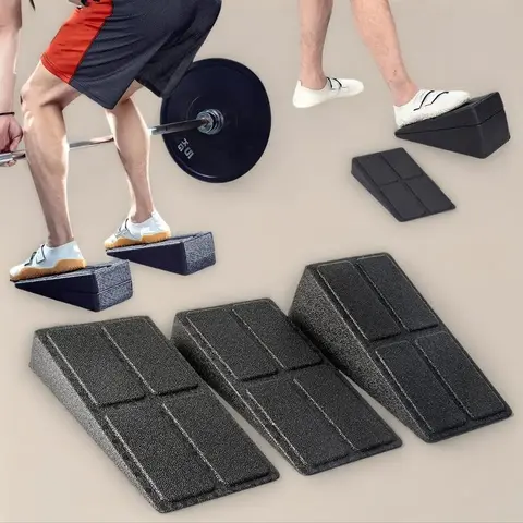 Adjustable Squat Wedge Block Set, Non-Slip Design for Home Gym Use, Ideal for Leg Stretches, Squats & Deadlifts, No Batteries Needed