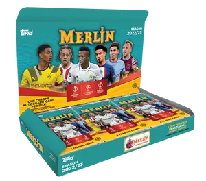 Merlin 2022/23 Hobby Box - Topps UEFA Champions League & Europa League Trading Cards with Autograph Card