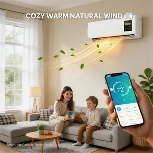 Quiet Wall Fan - Year-Round Indoor Airflow, Compact Space-Saving Design for Bedroom Living Room Home Comfort