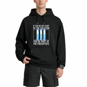 Long Sleeve Chemistry Science Top – Fun "Part of the Solution" Design, Stretchy Unisex Hoodie