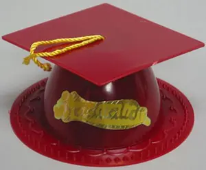 Maroon Graduation Cap With Tassel Layon Cake Topper