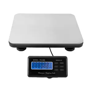 660Lbs x 0.2Lbs Digital Weighing Scale wit 2 Modes, 14'' x 12'' Dog Scales Vet Scale Electronic Stainless Steel Platform Postal Shipping Scale for Pet Stores, Pet Hospitals, Home (660LBS)