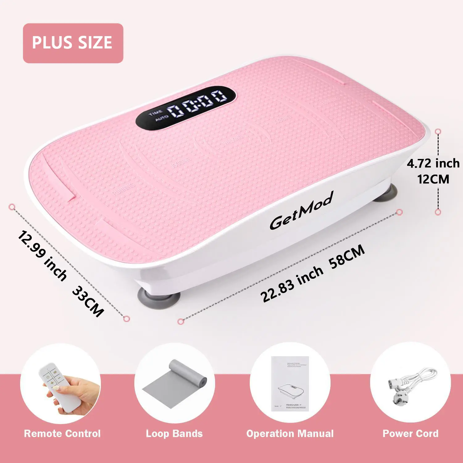 【Free Delivery】GETMOD Plus Size Vibration Plates Exercise Equipment with LED Display, Brushless Motor for Smooth Operation, Bluetooth Speaker 10 Speed Levels Quiet Motor Home Gym Stuff Exercise Machine #3