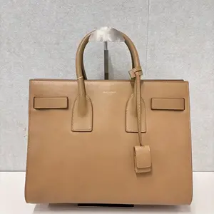 Pre-owned Yves Saint Laurent Leather Tote Bags Sac de Jour Beige Tote 21709881