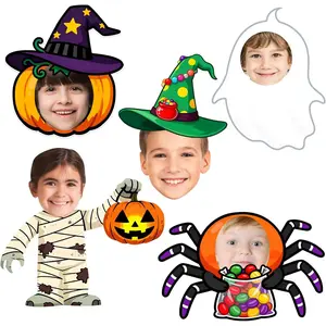 Halloween Custom Big Head Cutout, 6 to 48" Personalized Face Cutout, HD Print Cardboard Prop for Halloween Party, Fun Photo Prop, Coroplast, 1 Piece