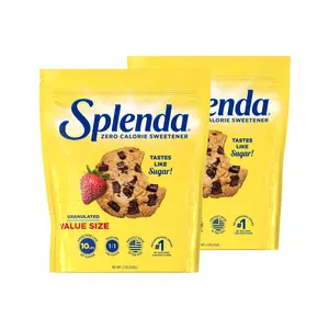 SPLENDA Zero Calorie Sweetener, Granulated Sugar Substitute, Resealable Twin Pack Bags, 25.22 Ounce (Each Pouch: 12.61 oz)