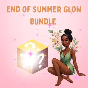 SKINSUMMERS End of Summer Glow Bundle - Shea Butter Infused Skincare Bath Set with Mystery Scents Including OG Body Butter & Color-Changing Lip Oil $70 Value Cleanser