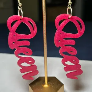 Handmade Resin Queen Earrings