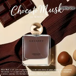 1.7oz/50㎖ Gavarry Chocolate Choco Musk Eau De Parfum Perfume Spray - Long-Lasting Phosphate-Free Perfume Suitable for Women & Men, Chocolate Vanilla Milk Scent, Formaldehyde-Free Daily Fragrance, Luxury Gift Box (Unisex)